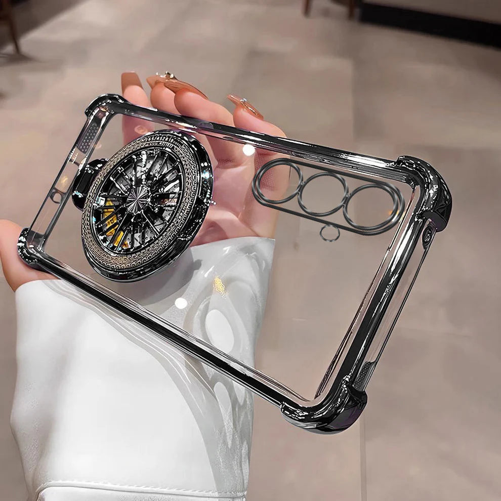 Samsung Galaxy A16 5G Premium Stress Buster Wheel Rotating Shockproof Airbags Case