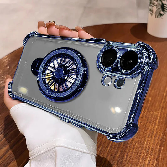 Vivo X200 FE 5G Premium Stress Buster Wheel Rotating Shockproof Airbags Case