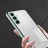 Samsung Galaxy A56 5G Aluminium Metal Bumper Shield Transparent Back Case