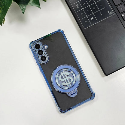 Samsung Galaxy M56 5G Four Corner Airbags 100% Original Astro Money Magnet Rotating Dollar Case