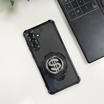 Samsung Galaxy M56 5G Four Corner Airbags 100% Original Astro Money Magnet Rotating Dollar Case