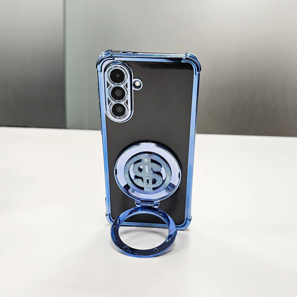 Samsung Galaxy A56 5G Four Corner Airbags 100% Original Astro Money Magnet Rotating Dollar Case