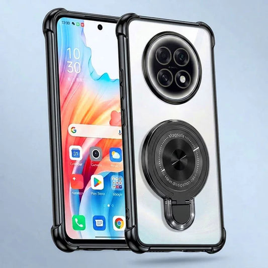 Oppo F31 Pro+ 5G Luxury Four Corner Invincible Bracket Ring Stand Case