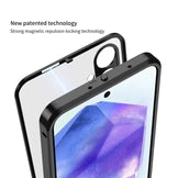 Samsung Galaxy A56 5G Aluminium Metal Bumper Shield Transparent Back Case