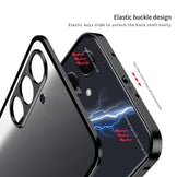 Samsung Galaxy A56 5G Aluminium Metal Bumper Shield Transparent Back Case