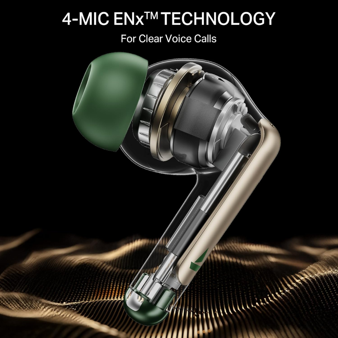Boat Airdopes 141 Elite ANC, ANC(~35dB), 4Mics ENx Tech, 42H Battery, Fast Charge Wireless Earphones with mic