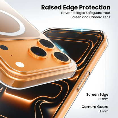 Anti-Yellow MagSafe Clear Case | 100% Yellow-Free Guarantee | With Free Cable Protector