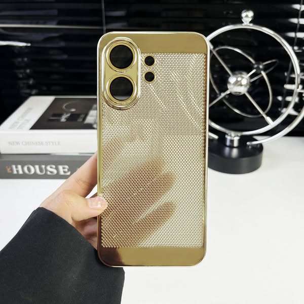 Vivo V60 5G New Mesh Red Electroplated Precision Heat Dissipation Case