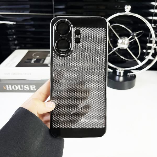 Vivo V60 5G New Mesh Red Electroplated Precision Heat Dissipation Case