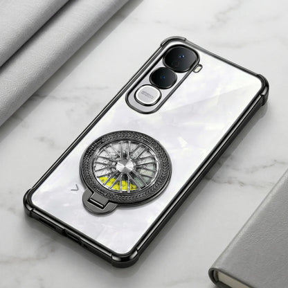 Vivo Y400 Pro 5G Premium Stress Buster Wheel Rotating Shockproof Airbags Case