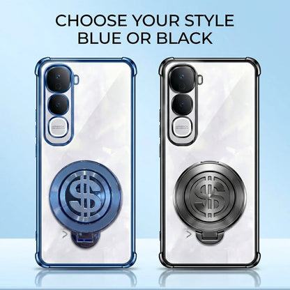 Vivo Y400 Pro 5G Four Corner Airbags 100% Original Astro Money Magnet Rotating Dollar Case