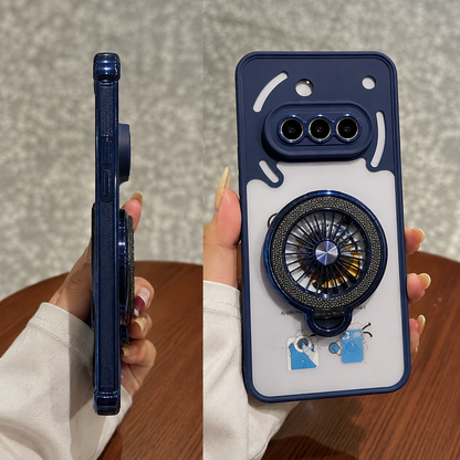 Nothing Phone 3a 5G Rotating Stress Relief Wheel Shockproof Back Cover