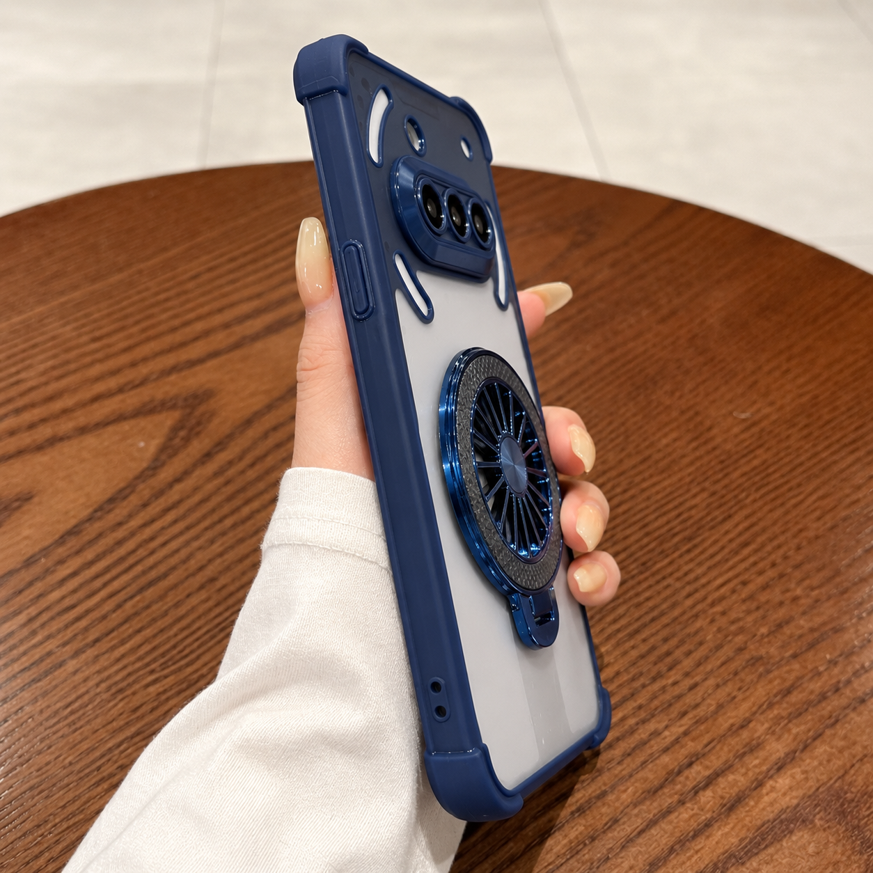 Nothing Phone 3a 5G Rotating Stress Relief Wheel Shockproof Back Cover