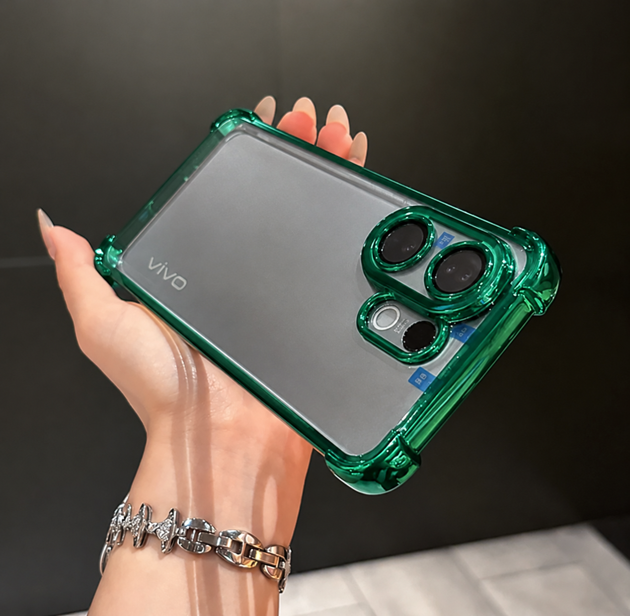 Vivo V60 5G Crystal Clear Airbag Corner Shockproof Back Cover