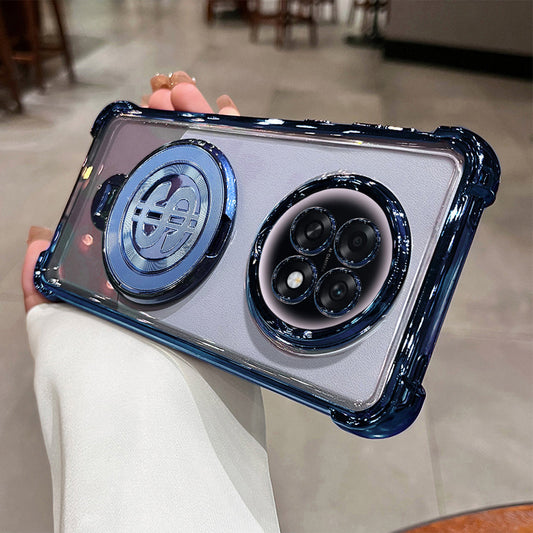 Oppo F31 Pro+ 5G Four Corner Airbags 100% Original Astro Money Magnet Rotating Dollar Case