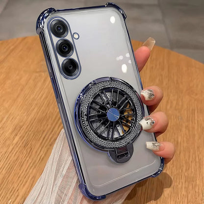 Samsung Galaxy A16 5G Premium Stress Buster Wheel Rotating Shockproof Airbags Case
