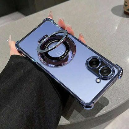 OnePlus Nord CE5 5G Original Luxury Magnifier Ring Stand Shockproof Airbags Corner Case