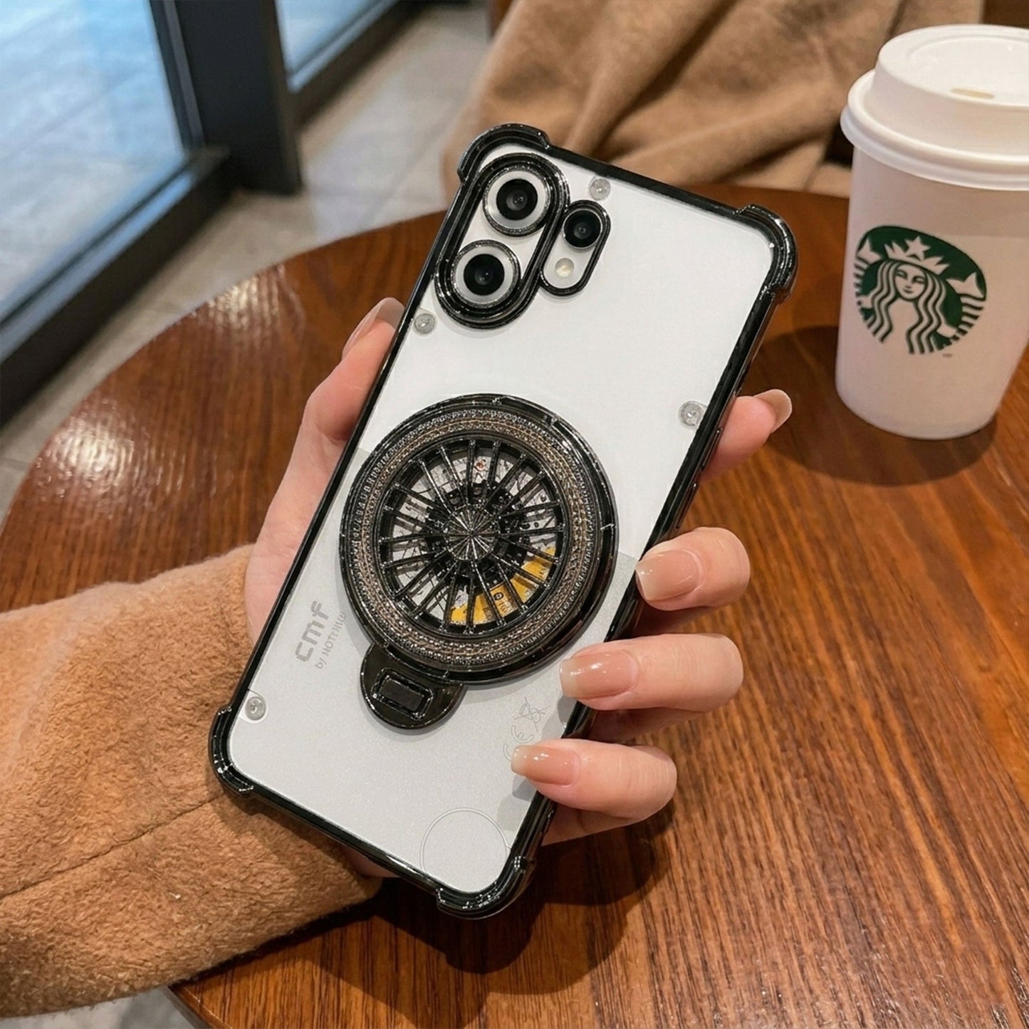 Nothing Phone 2 Pro 5G Premium Stress Buster Wheel Rotating Shockproof Airbags Case