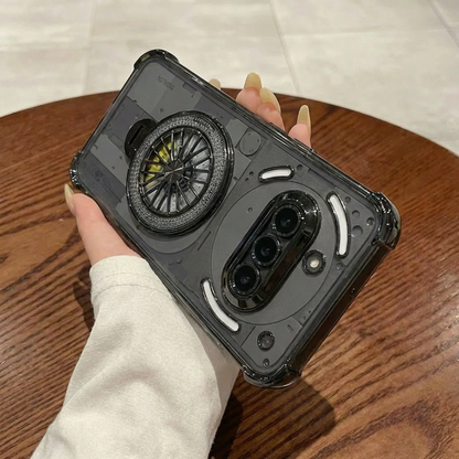 Nothing Phone 3a 5G Premium Stress Buster Wheel Rotating Shockproof Airbags Case