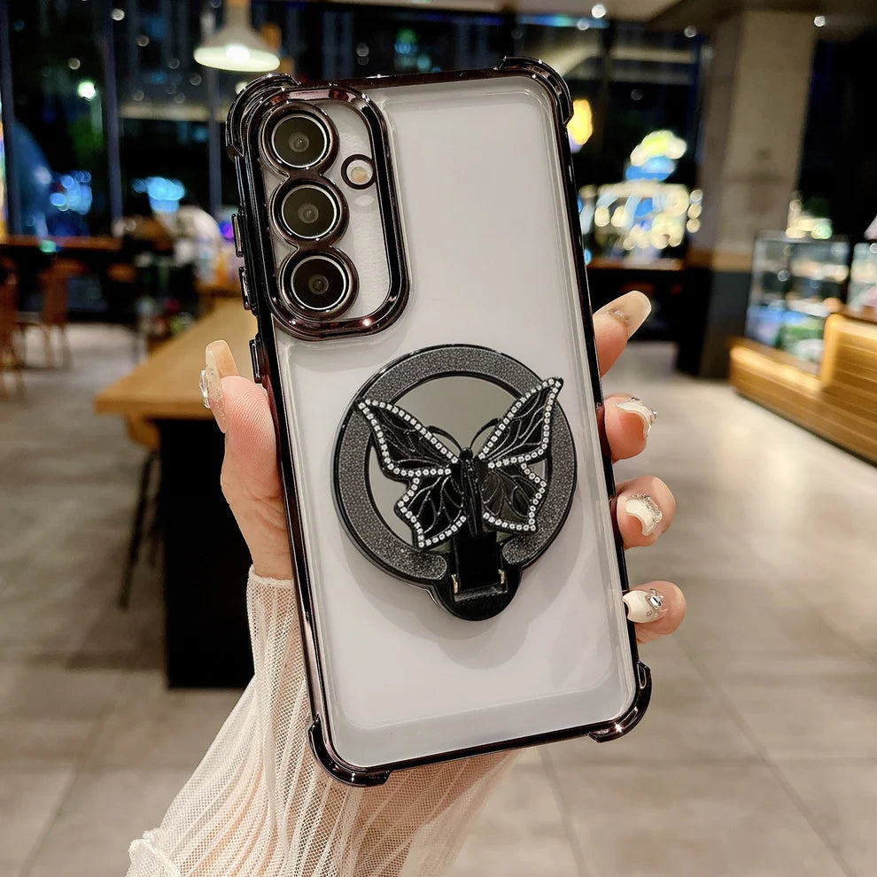 Samsung Galaxy A56 5G Premium Butterfly Stand Airbags Case