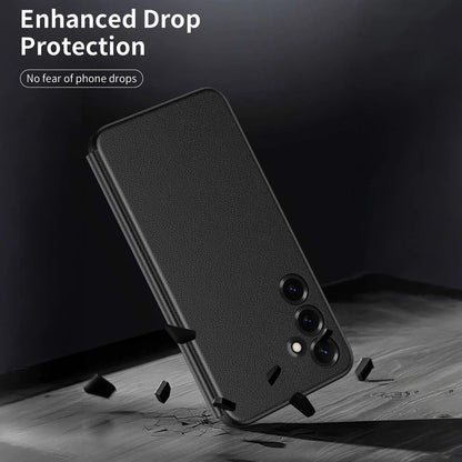 Samsung Galaxy S24 5G Smart Side Window Flip Leather Case