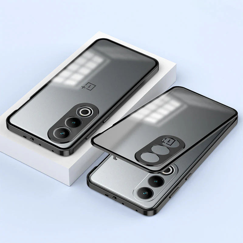 OnePlus Nord CE4 5G Aluminium Metal Bumper Shield Transparent Back Case