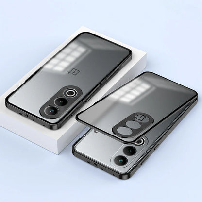 OnePlus Nord CE4 5G Aluminium Metal Bumper Shield Transparent Back Case