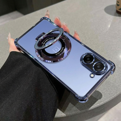 OnePlus Nord CE5 5G Original Luxury Magnifier Ring Stand Shockproof Airbags Corner Case
