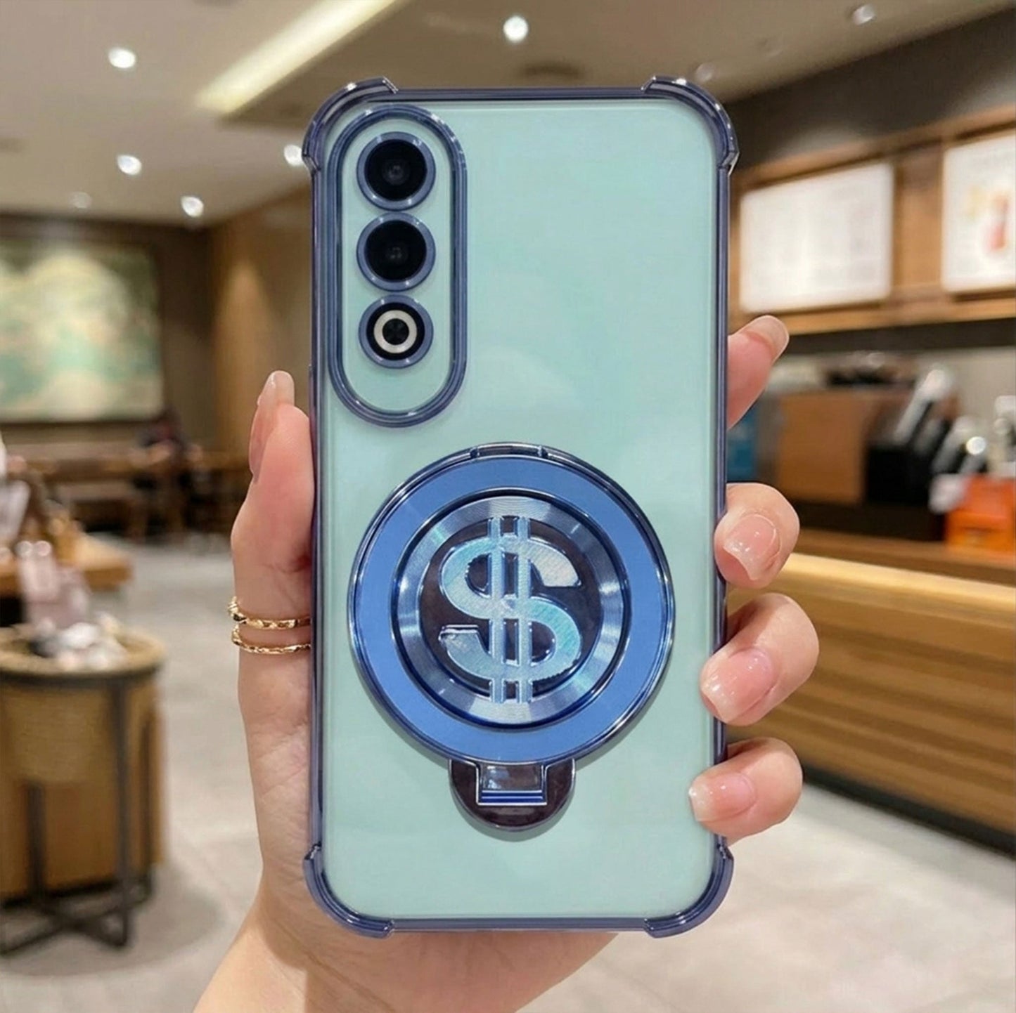 OnePlus Nord CE4 5G Four Corner Airbags 100% Original Astro Money Magnet Rotating Dollar Case