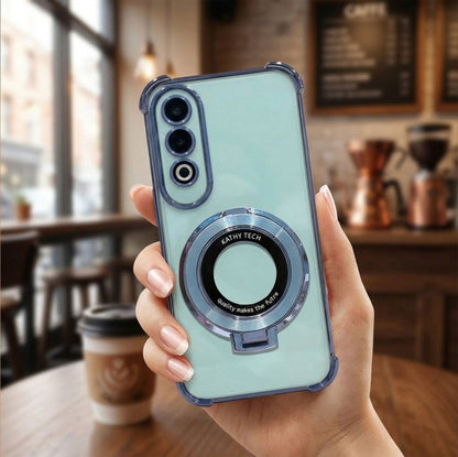 OnePlus Nord CE4 5G Original Luxury Magnifier Ring Stand Shockproof Airbags Corner Case