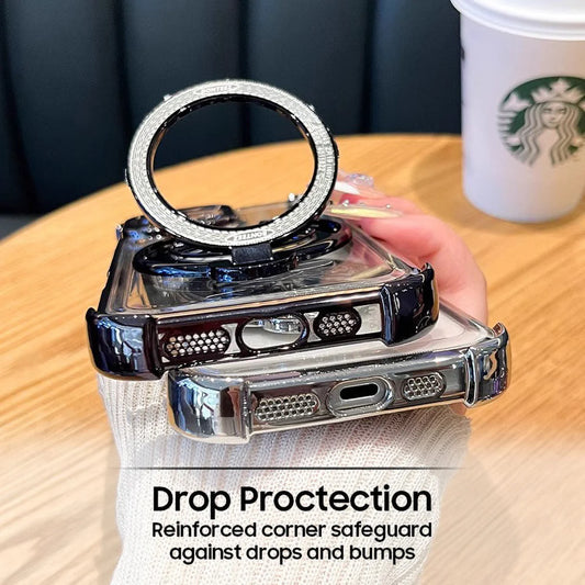 Oppo F31 Pro 5G Premium Stress Buster Wheel Rotating Shockproof Airbags Case