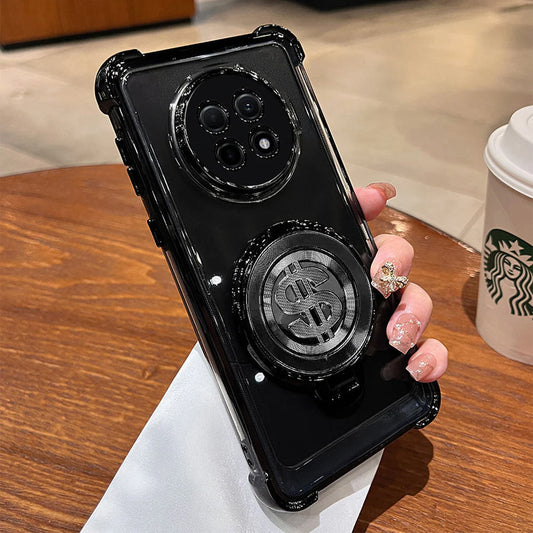 Oppo F31 Pro+ 5G Four Corner Airbags 100% Original Astro Money Magnet Rotating Dollar Case