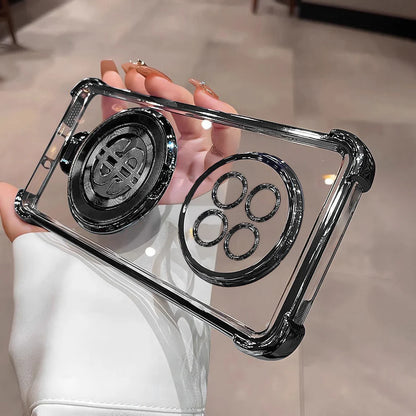 Oppo F31 Pro+ 5G Four Corner Airbags 100% Original Astro Money Magnet Rotating Dollar Case