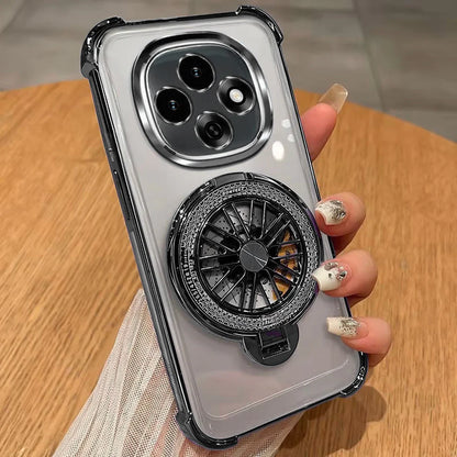 Oppo F31 Pro 5G Premium Stress Buster Wheel Rotating Shockproof Airbags Case