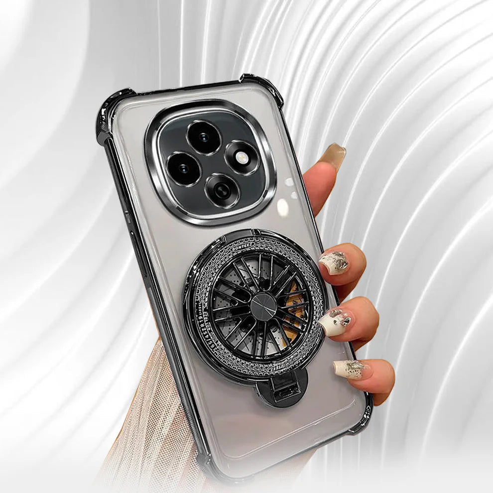 Oppo F31 Pro 5G Premium Stress Buster Wheel Rotating Shockproof Airbags Case