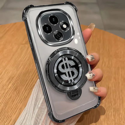 Oppo F31 Pro 5G Four Corner Airbags 100% Original Astro Money Magnet Rotating Dollar Case