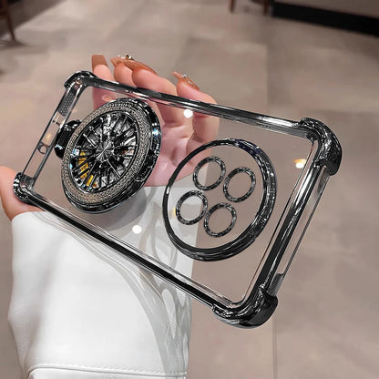 Oppo F31 Pro+ 5G Premium Stress Buster Wheel Rotating Shockproof Airbags Case