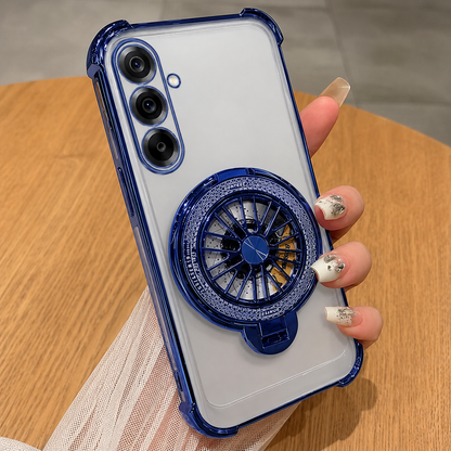 Samsung Galaxy A56 5G Premium Stress Buster Wheel Rotating Shockproof Airbags Case