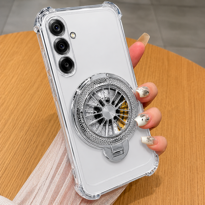 Samsung Galaxy A56 5G Premium Stress Buster Wheel Rotating Shockproof Airbags Case