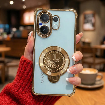 Vivo X200 FE 5G Premium Billion Wheel Rotating Shockproof Airbags Case