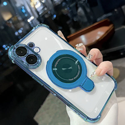 Vivo X200 FE 5G Luxury Four Corner Invincible Bracket Ring Stand Case