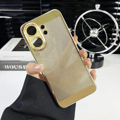 Vivo V60 5G New Mesh Red Electroplated Precision Heat Dissipation Case