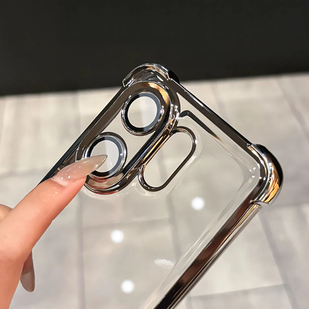 Vivo V60 5G Transparent Shockproof Case With Airbag Corners