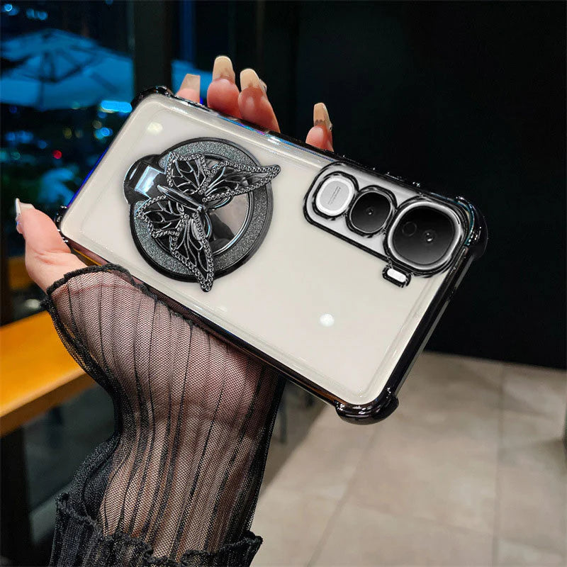 Vivo Y400 Pro 5G Premium Butterfly Stand Airbags Case