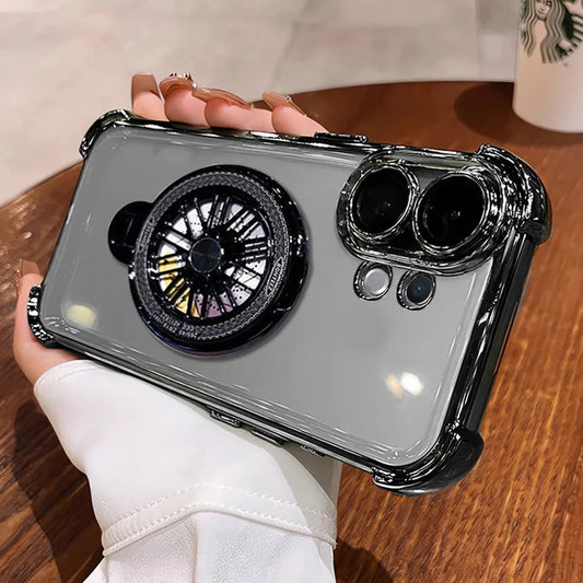 Vivo X200 FE 5G Premium Stress Buster Wheel Rotating Shockproof Airbags Case