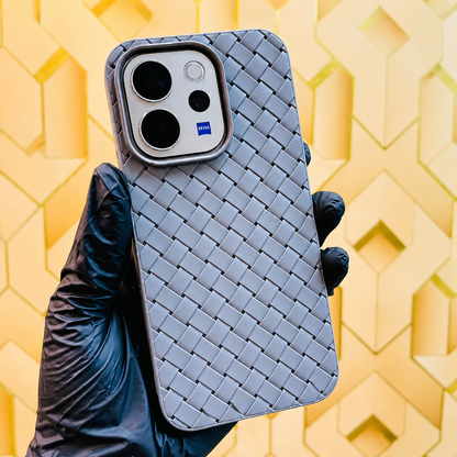 Vivo V70 5G Luxury Weave Breathable Cooling Matte Soft Silicone Grid Case
