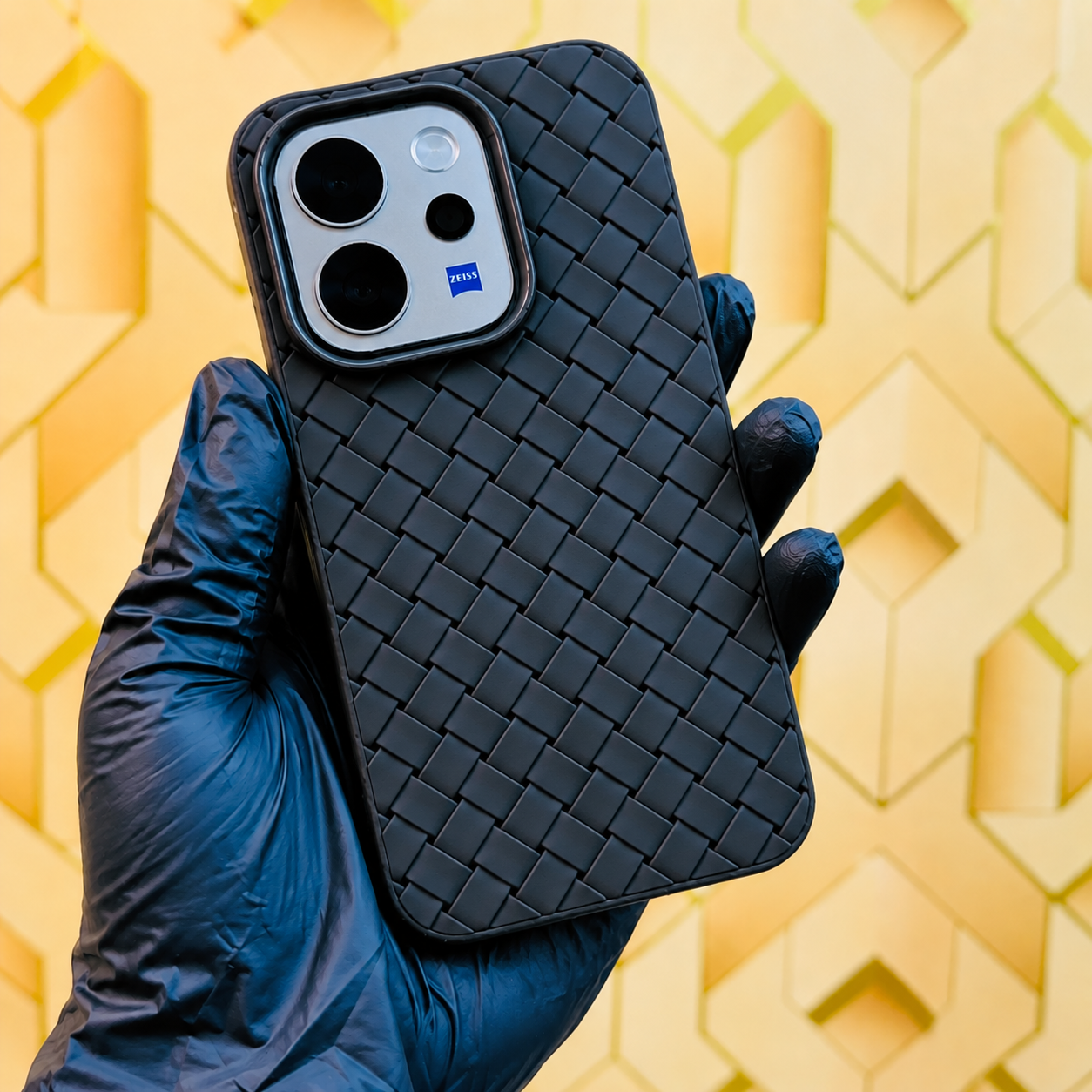 Vivo V70 5G Luxury Weave Breathable Cooling Matte Soft Silicone Grid Case