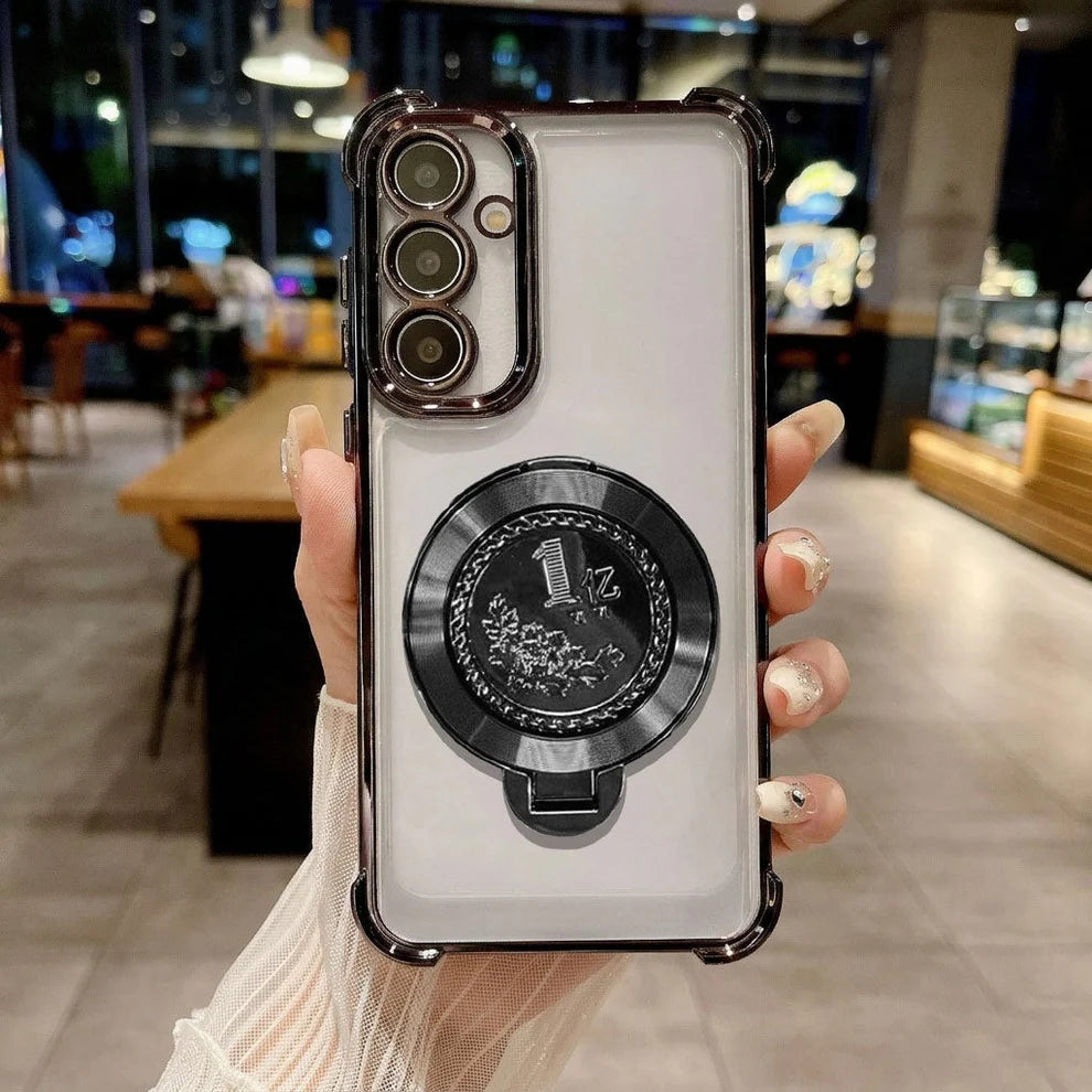 Samsung Galaxy M56 5G Premium Billion Wheel Rotating Shockproof Airbags Case