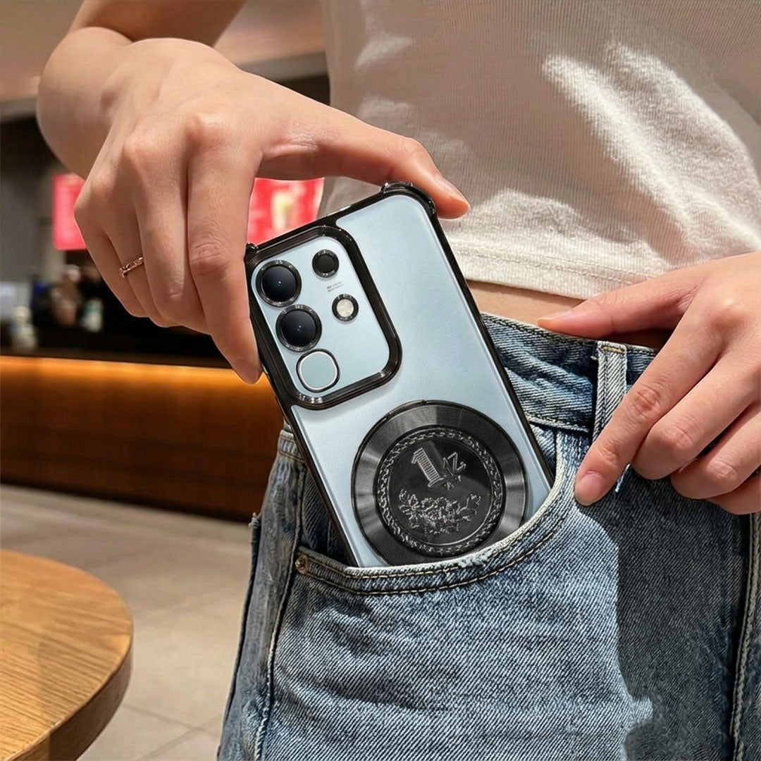 Vivo T4x 5G Reflective Fidget Rotating Airbag Case