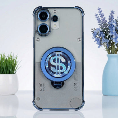 Nothing Phone 2 Pro 5G Four Corner Airbags 100% Original Astro Money Magnet Rotating Dollar Case